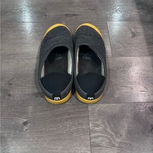 mahabis Gray and Yellow Women's Slippers